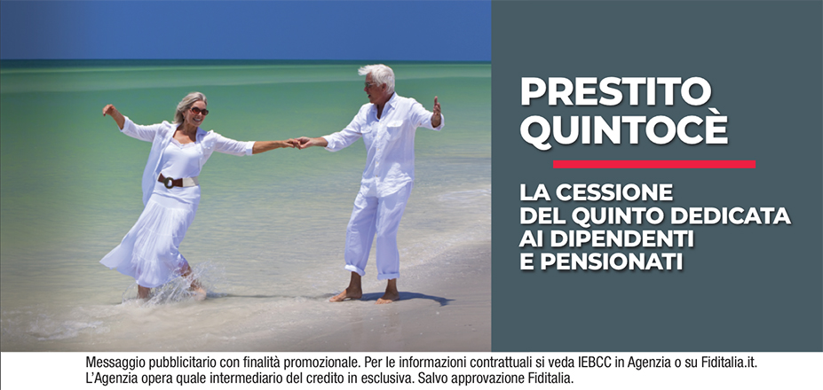 Agenzia Vicario Massimiliano Fiditalia | Arezzo | Cessione del Quinto Quintocè - Un consulente dedicato per i progetti di dipendenti e pensionati. Messaggio pubblicitario con finalità promozionale. Per le informazioni contrattuali si veda IEBCC in Agenzia o su Fiditalia. it. L’Agenzia opera quale intermediario del credito in esclusiva. Salvo approvazione Fiditalia.